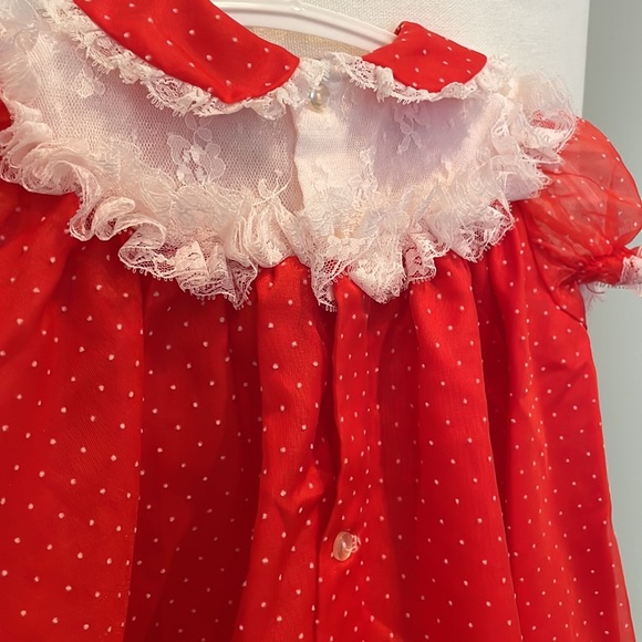 Vintage Red baby dress - Picture 7 of 12